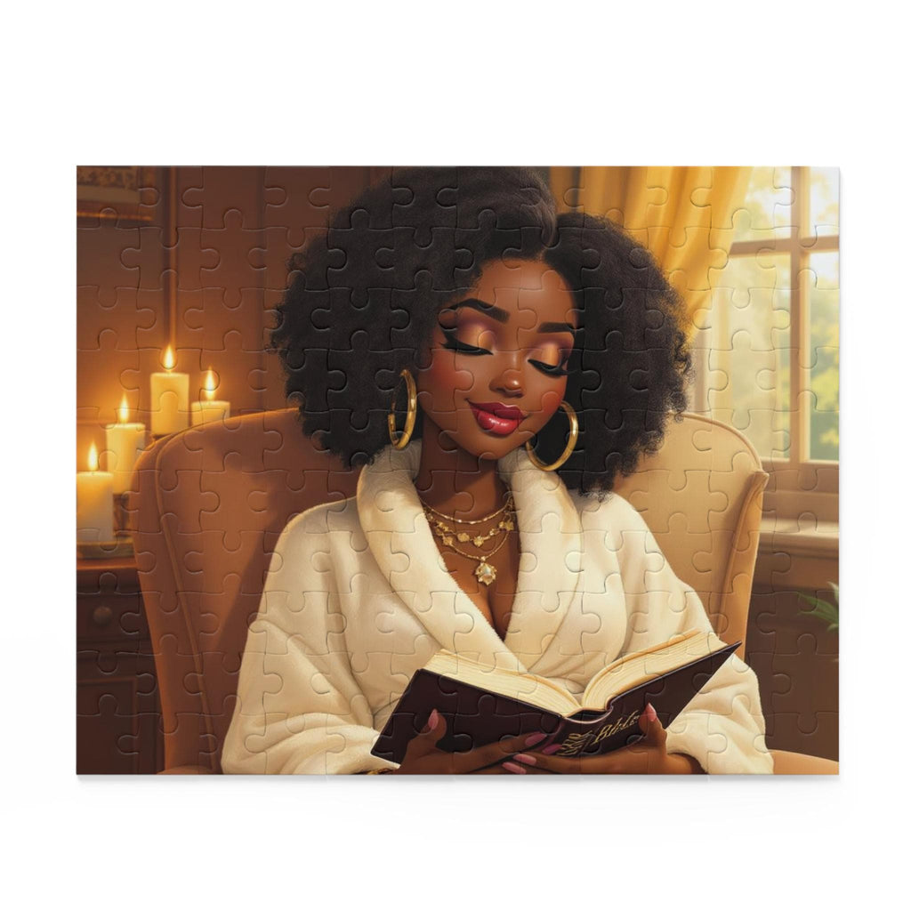 Cozy Reading Scene Puzzle: Vibrant Colors, 120-500 Piece Options