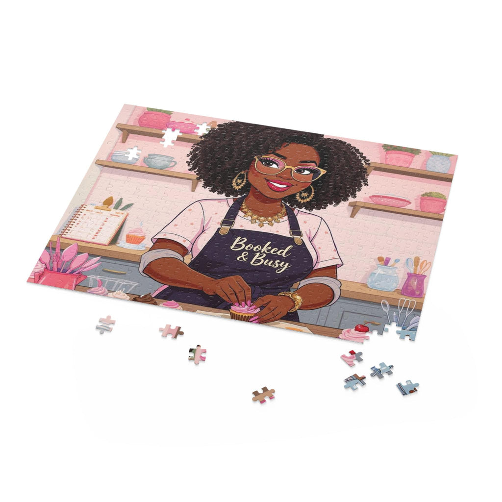 African American Woman Baking Jigsaw Puzzle: Afro-Centric Gift