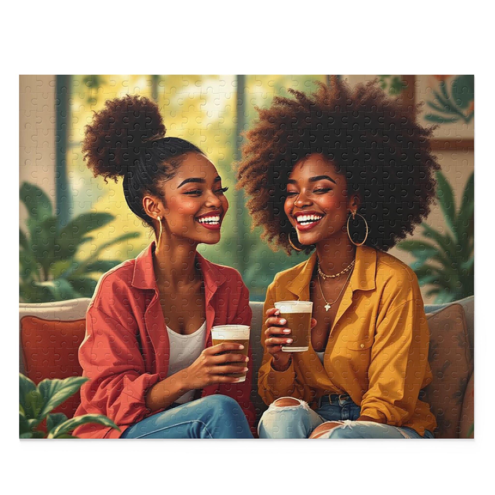 Friendship Coffee Puzzle: Cozy Jigsaw for Family Fun