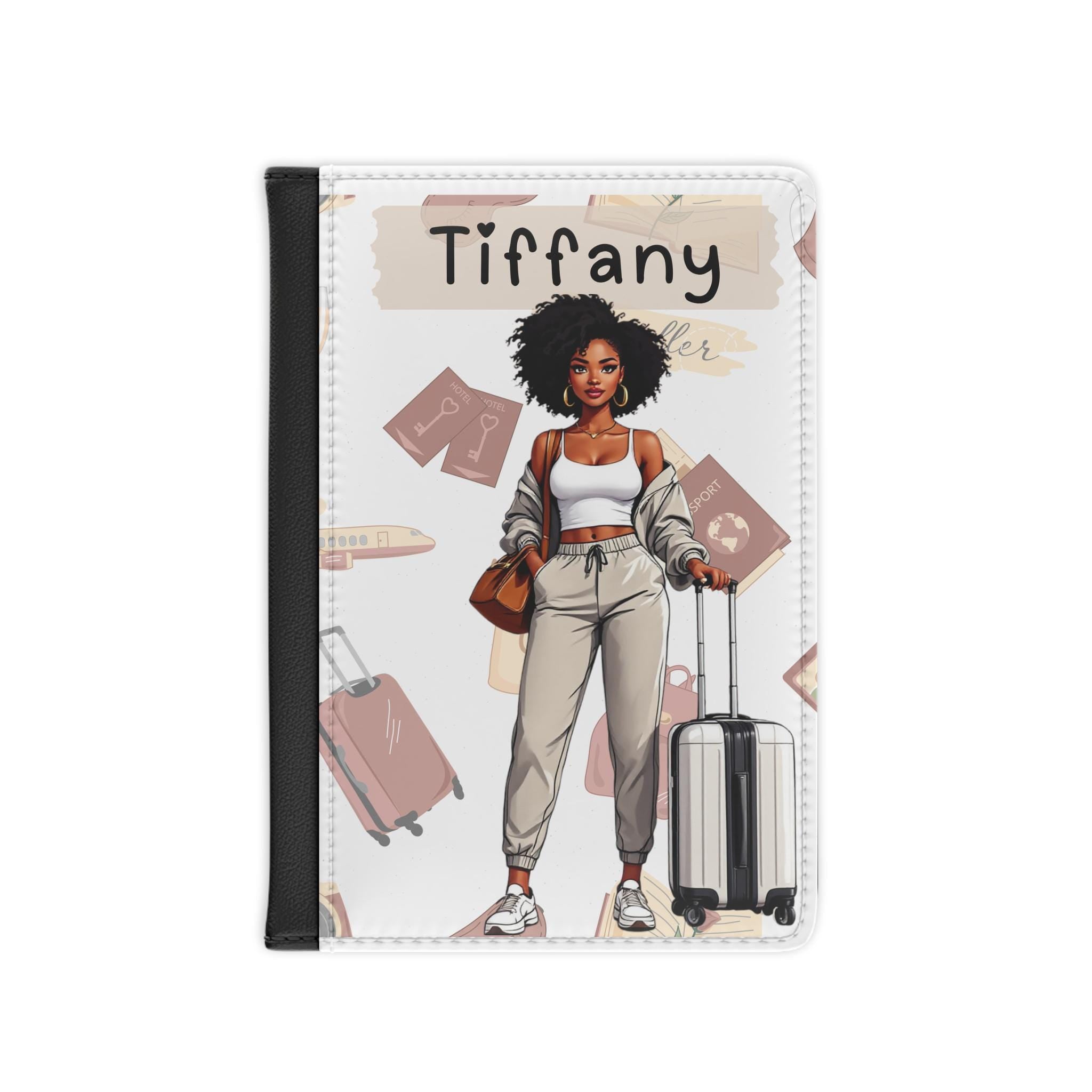 Personalized Faux Leather Passport Cover: RFID Blocking Travel Wallet