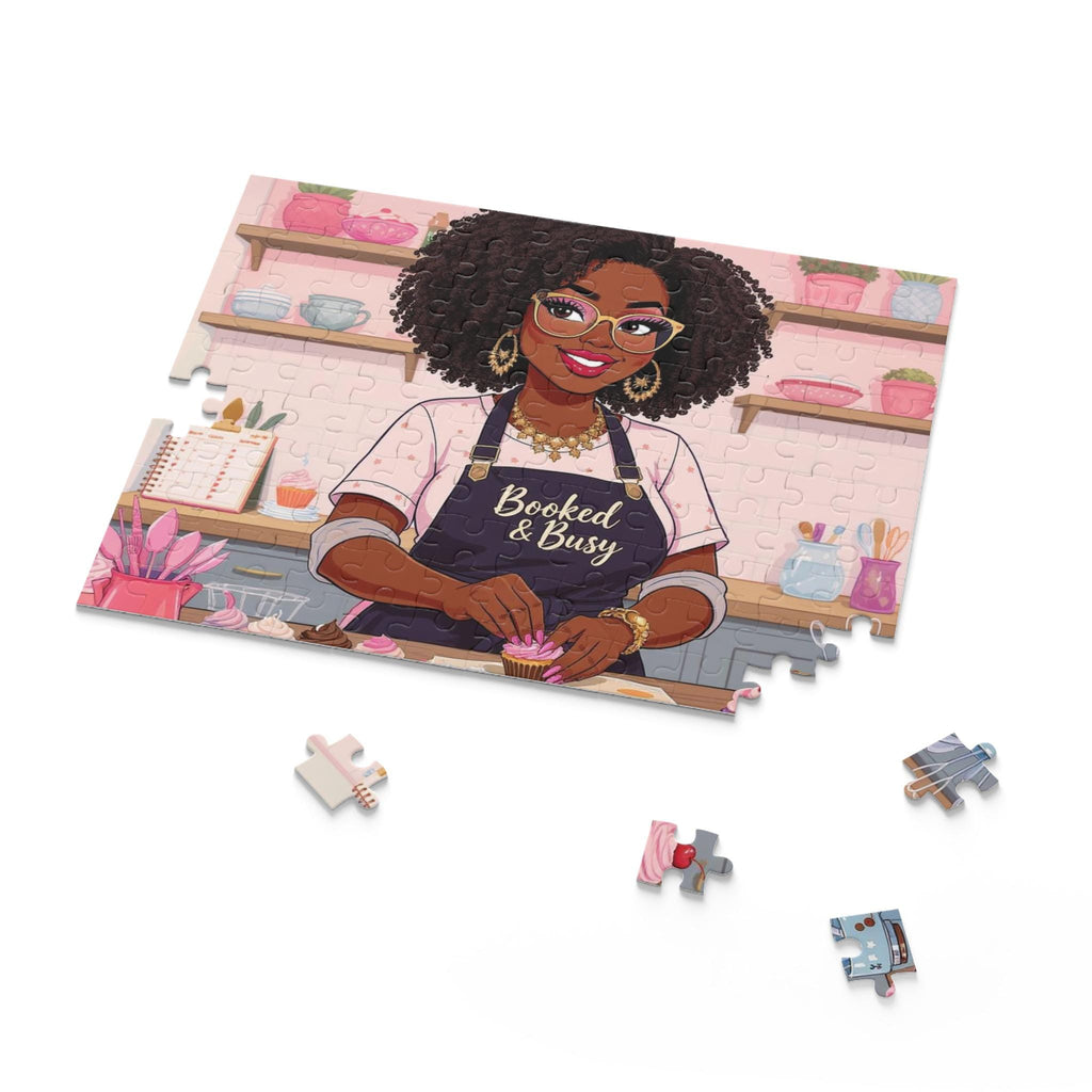 African American Woman Baking Jigsaw Puzzle: Afro-Centric Gift