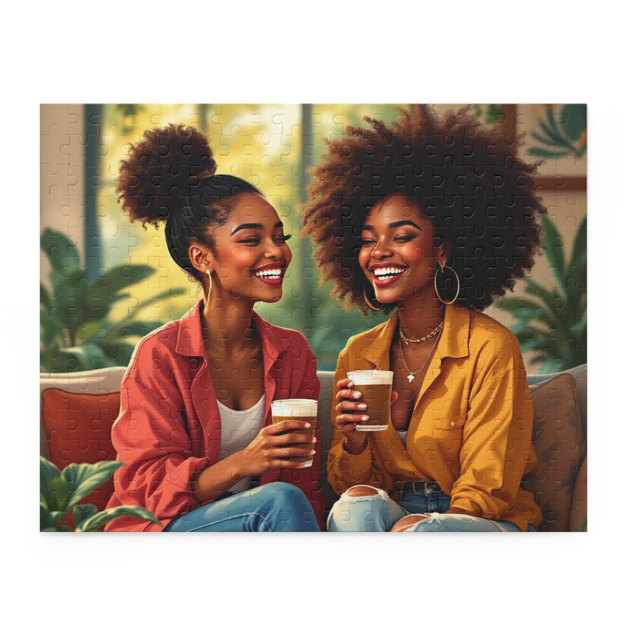 Friendship Coffee Puzzle: Cozy Jigsaw for Family Fun