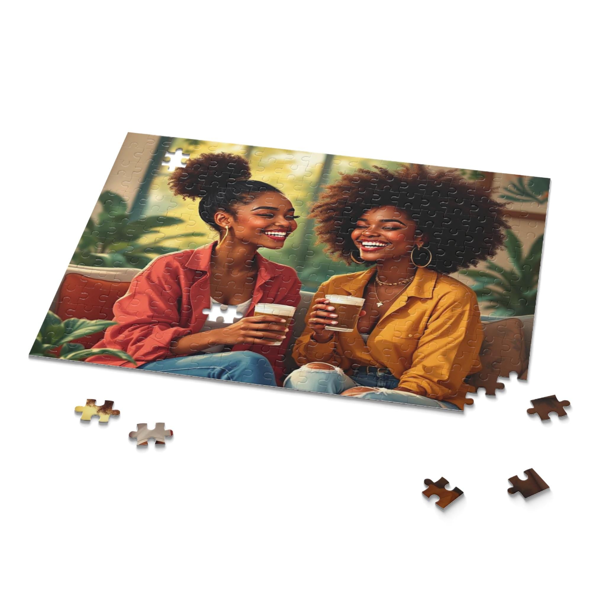 Friendship Coffee Puzzle: Cozy Jigsaw for Family Fun