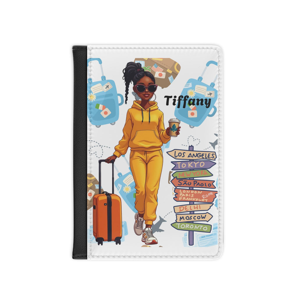 Wanderlust Passport Cover: Faux Leather Travel Document Holder