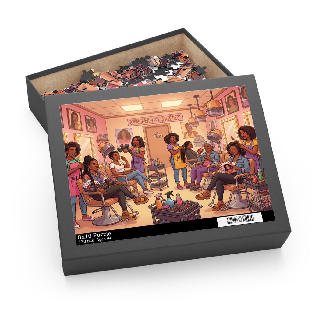 Nostalgic Hair Salon Scene Puzzle | 120-500 Piece Jigsaw