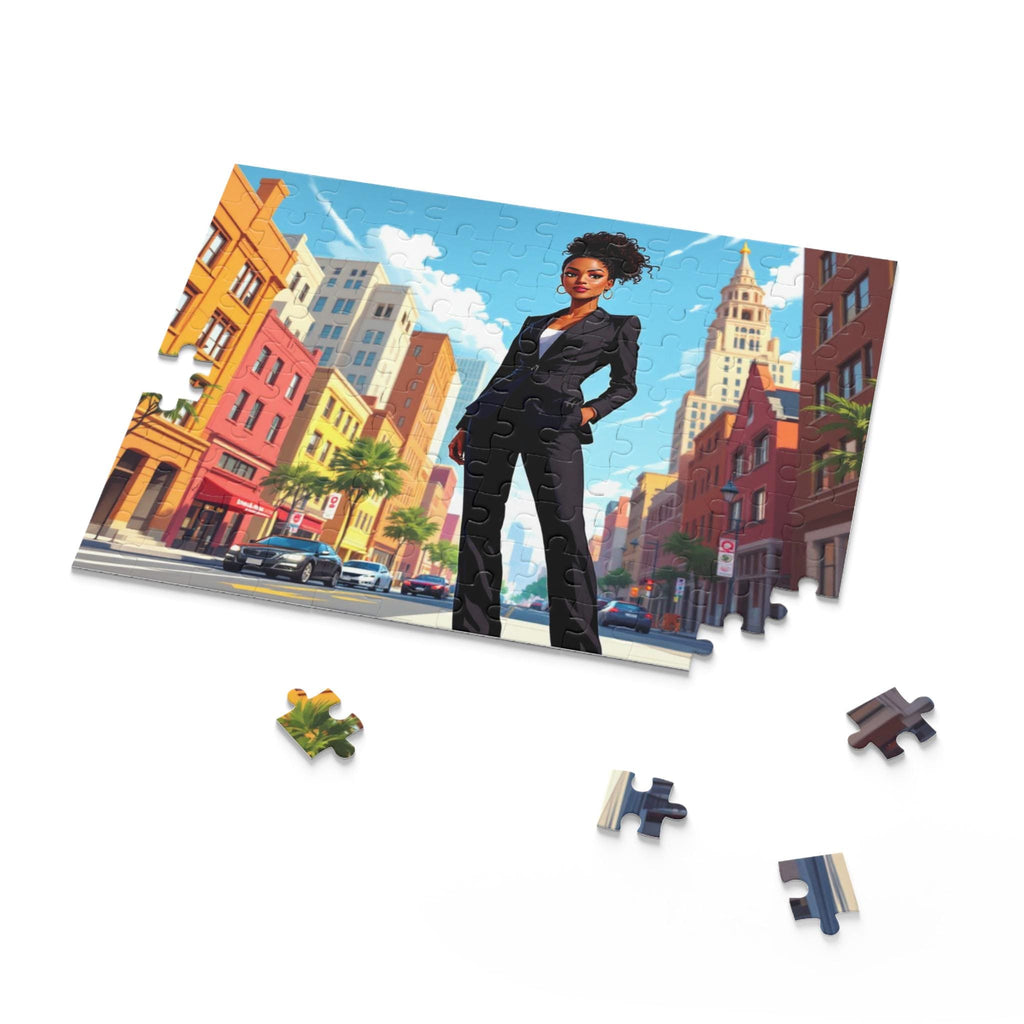 Confident Businesswoman City Street Puzzle