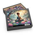 Serene Woman Lotus Pond Puzzle