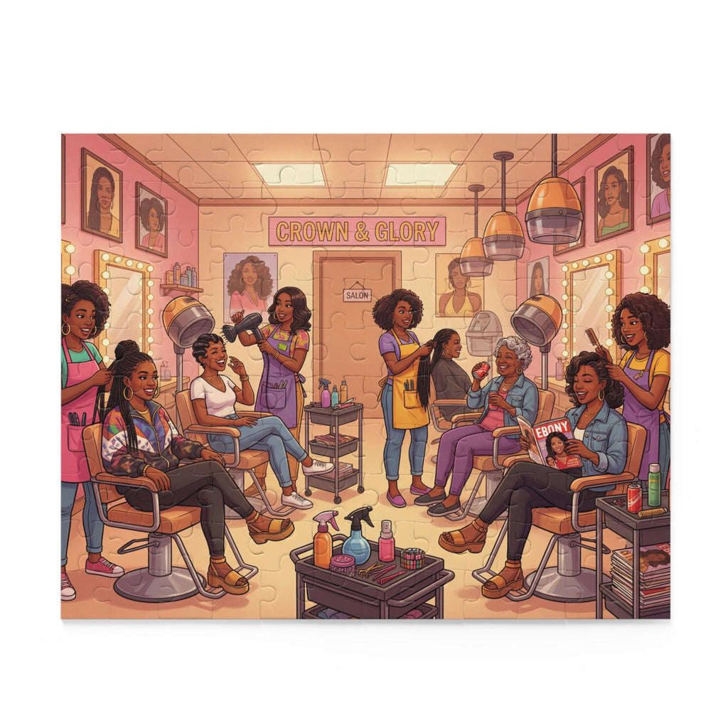 Nostalgic Hair Salon Scene Puzzle | 120-500 Piece Jigsaw