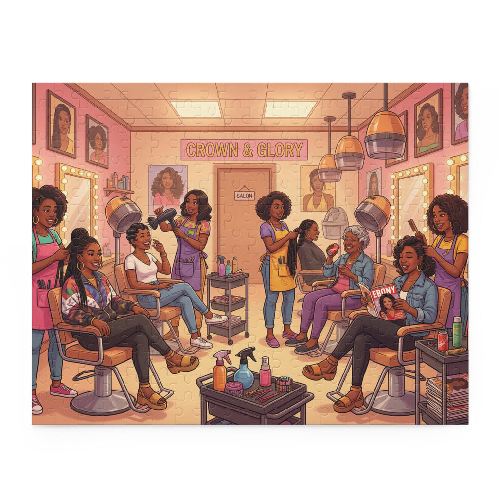 Nostalgic Hair Salon Scene Puzzle | 120-500 Piece Jigsaw