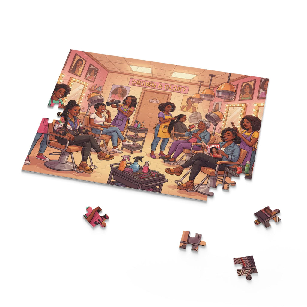 Nostalgic Hair Salon Scene Puzzle | 120-500 Piece Jigsaw