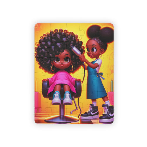 Black Girl Hair Salon Puzzle 30-Piece Kids Puzzle | African American Girls