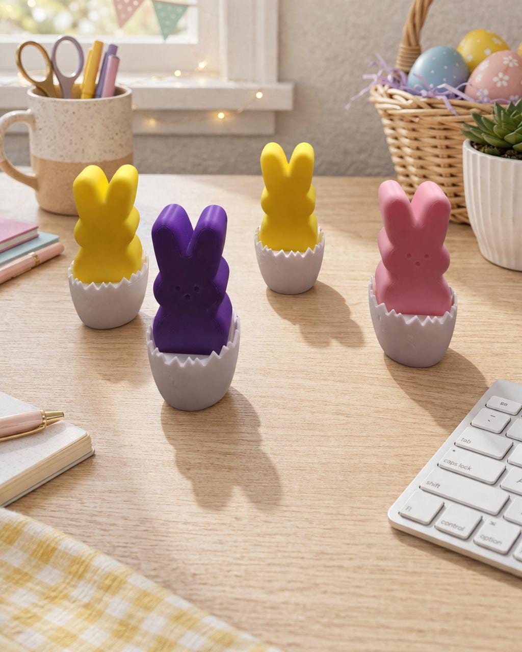 Easter Bunny Fidget Clicker | ASMR Stress Relief Sensory Toy (Pastel Colors)