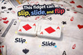 Playing Card Fidget Toy, Flip Slide Clicker, Stress Relief Gadget, Anxiety Focus Tool