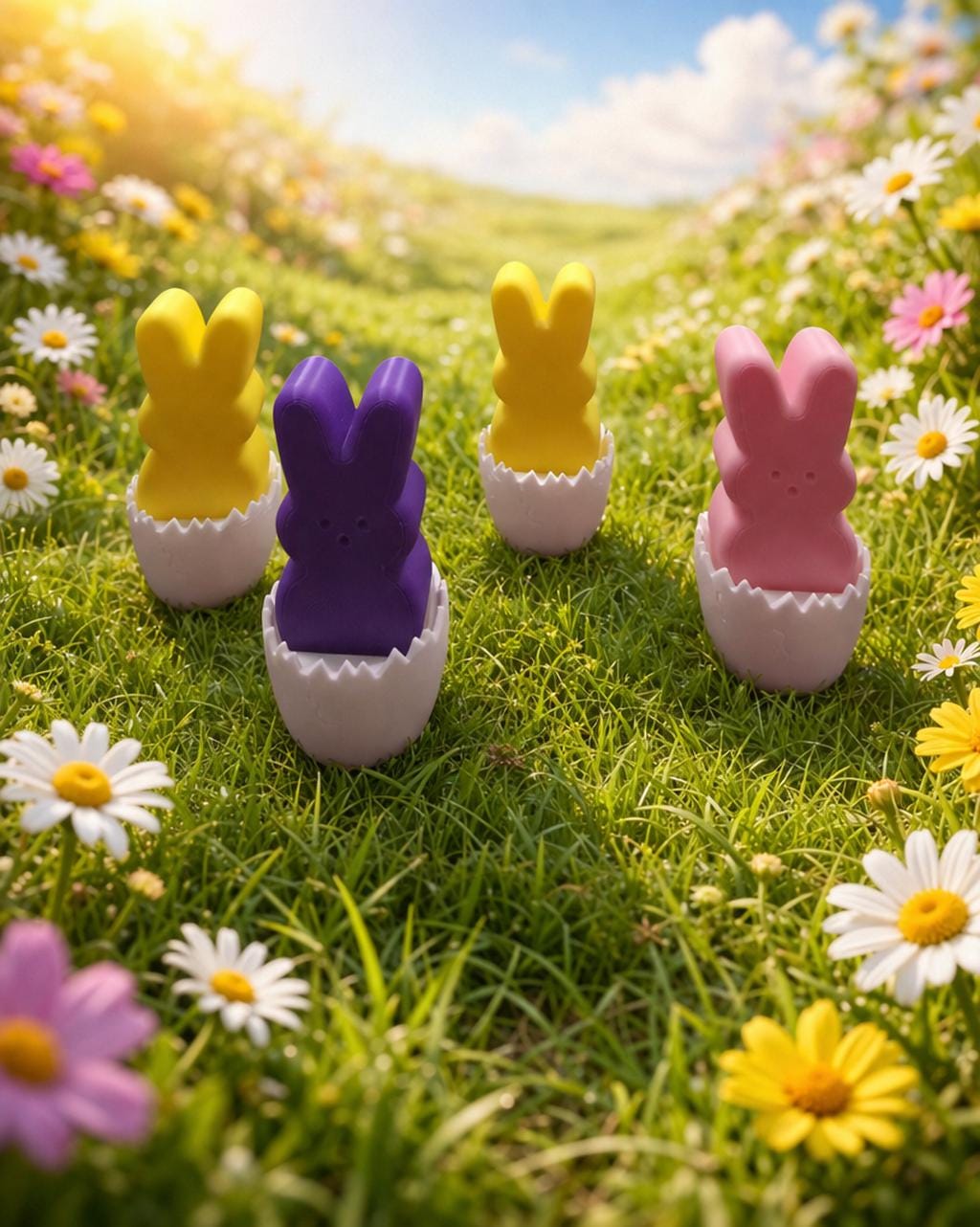 Easter Bunny Fidget Clicker | ASMR Stress Relief Sensory Toy (Pastel Colors)