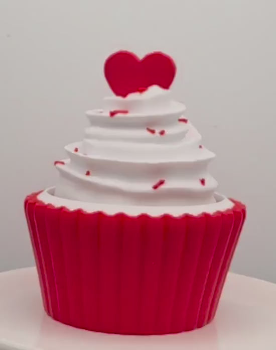 3D Printed Cupcake Fidget Clicker Toy Sensory Desk Stress Relief ADHD Stim Gift Valentine
